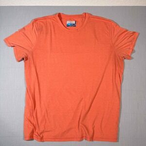 Magellan Outdoors Fish Gear Tee Mens 2XL Orange Short Sleeve Moisture Wicking